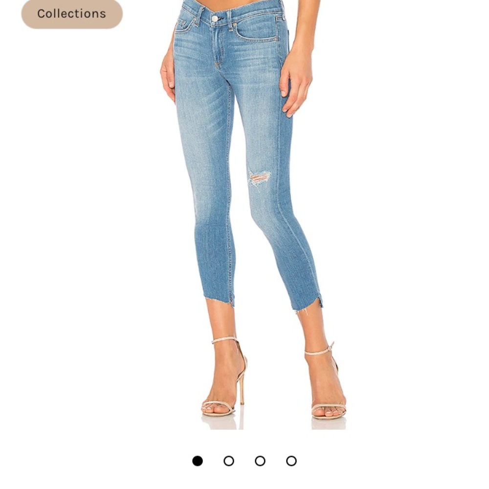 Rag & Bone size 30 Capri mid rise skinny raw hem
